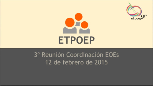 3ª Reunión coordinación EOEs Febrero 2015